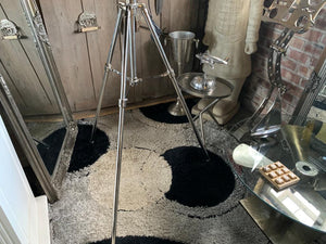 Large Heavy Nickel Tripod Search Light