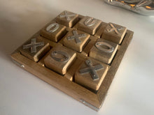 Load image into Gallery viewer, Table Top Wooden Noughts &amp; Crosses Game Set