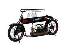 Load image into Gallery viewer, Fabricated Metal Vintage Industrial Style Henderson Motorcycle Display Bar/Wine Rack