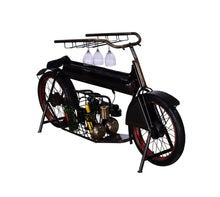 Load image into Gallery viewer, Fabricated Metal Vintage Industrial Style Henderson Motorcycle Display Bar/Wine Rack