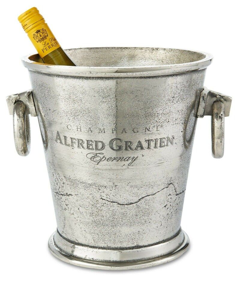 Heavy Nickel Epernay Round Champagne/Wine Cooler Bucket