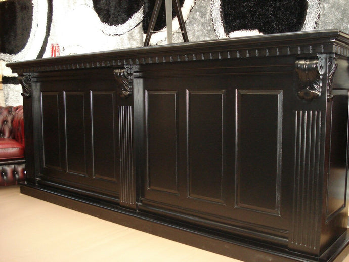 2.6m Black Front Counter