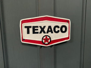 Cast Iron Texaco Sign