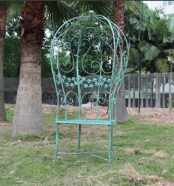 Large Iron Round Garden Chair