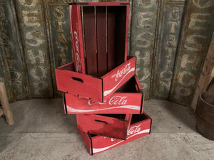 Large Wooden Coca Cola Box