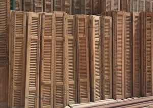Original Stripped Egyptian Pine Shutters