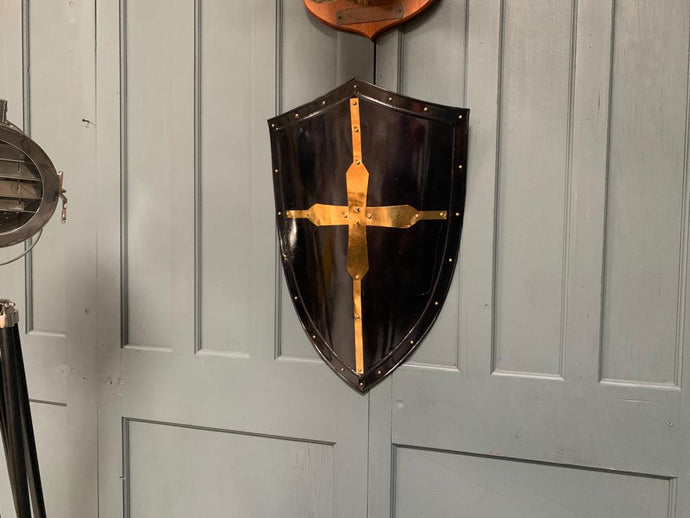 Black & Brass Medieval Shield