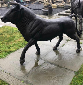 2m Long Bronze Bull