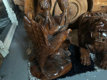 Load image into Gallery viewer, Solid Wood Highly Carved Ornate Eagle 1.4m High Statue
