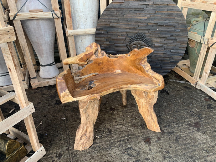 Rustic Polished Driftwood Chair