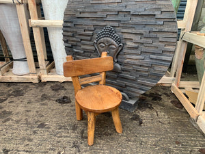 Rustic Teak Child’s Chair