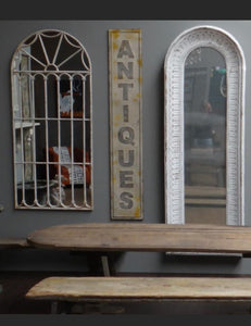 Huge 6ft Tall Metal Antique Sign