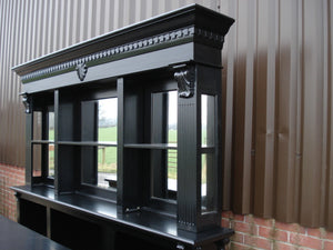 2.6m Black Front Counter  & Mirrored Back Bar (PRE ORDER NOW BACK IN STOCK 3 WEEKS)