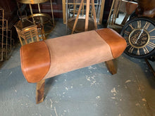 Load image into Gallery viewer, Large Leather &amp; Canvas Pommel Horse