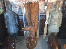 Load image into Gallery viewer, Solid Wood Highly Carved Ornate Eagle 1.5m High Statue