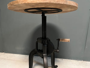 Cast Iron Industrial Adjustable Crank Table