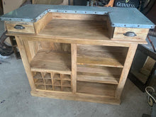 Load image into Gallery viewer, Rustic 1.2m Wide Fitted Home Bar Counter