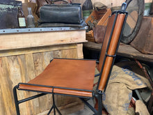 Load image into Gallery viewer, Single Designer Framed Industrial Style High Back Bar Stool in Tan