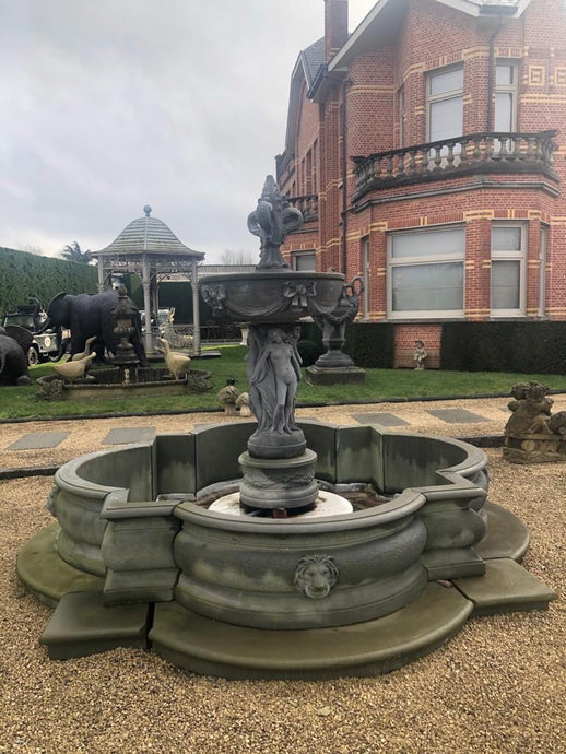 Massive Fountain with Surround and Plinth