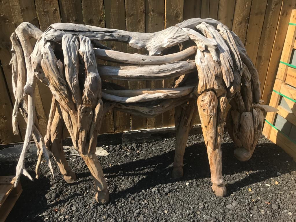 Large Driftwood Horse