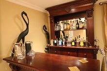 Load image into Gallery viewer, 1.5m Period Mahogany Home Bar - Front Counter &amp; Mirrored Back Bar