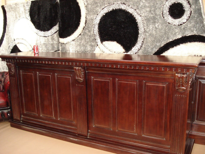 2.6m Period Mahogany Bar Counter (PRE ORDER NOW BACK IN STOCK 1 WEEK)