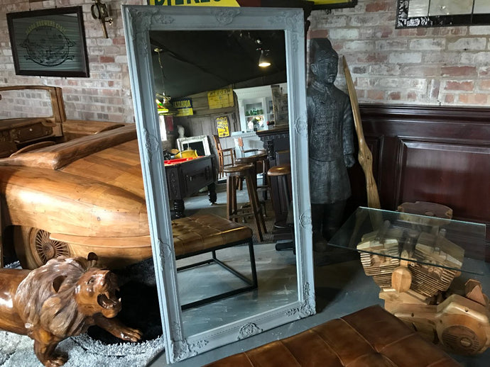 Extra Large Grey Ornate French Wall/Floor Mirror