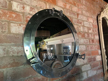 Load image into Gallery viewer, Massive 70cm Nickel Port Hole Mirror