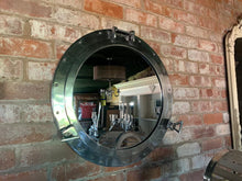 Load image into Gallery viewer, Massive 70cm Nickel Port Hole Mirror