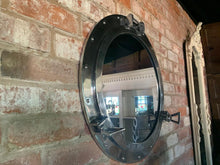 Load image into Gallery viewer, Massive 70cm Nickel Port Hole Mirror