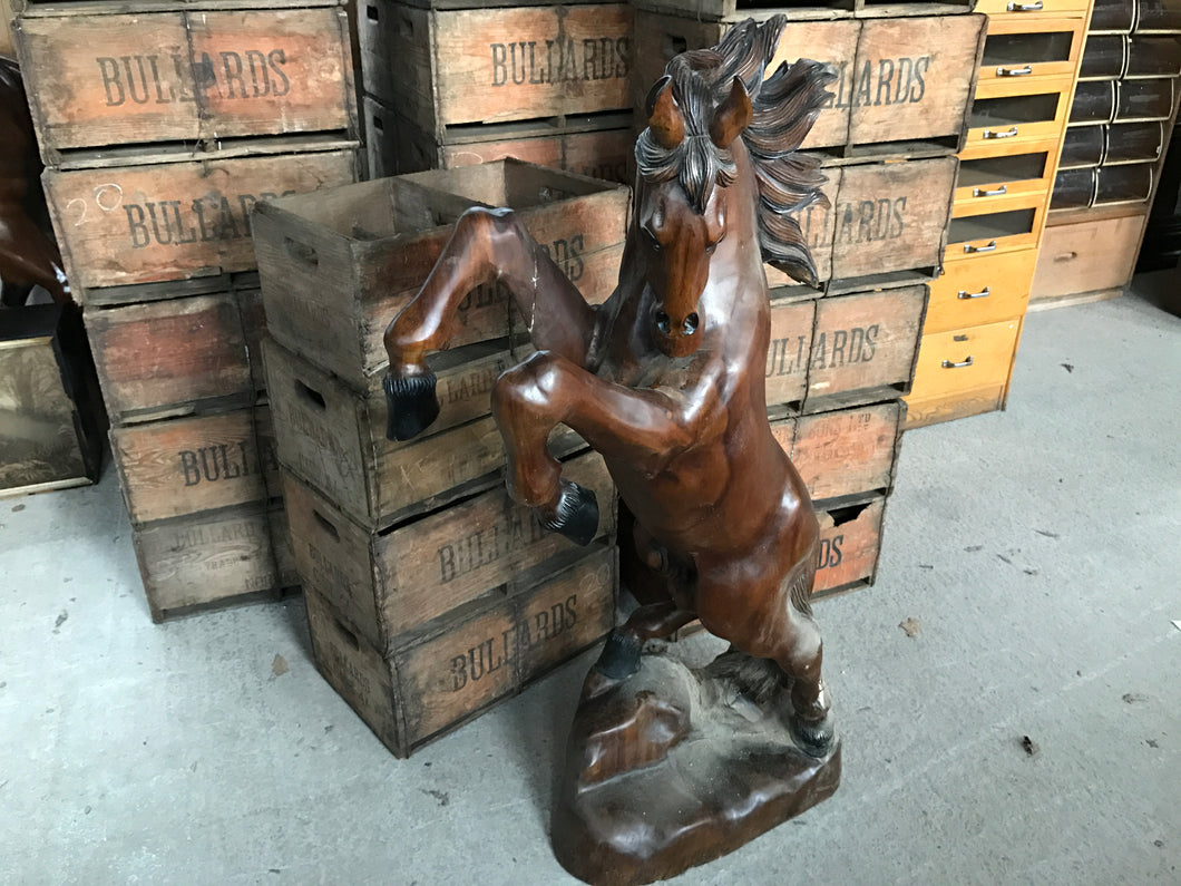 Wooden Mustang Horse