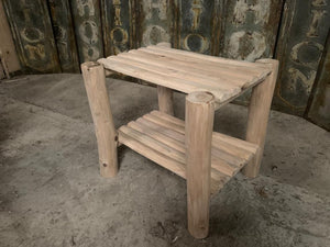 Rustic Outdoor Side Table