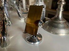 Load image into Gallery viewer, Nickel &amp; Brass Phone Holder - Iphone &amp; Android Compatible