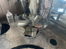 Load image into Gallery viewer, Solid Nickel Aeroplane Propeller Base Table