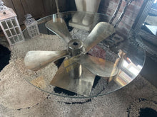 Load image into Gallery viewer, Solid Nickel Aeroplane Propeller Base Table