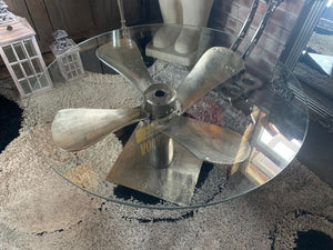 Solid Nickel Aeroplane Propeller Base Table