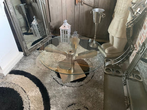 Solid Nickel Aeroplane Propeller Base Table