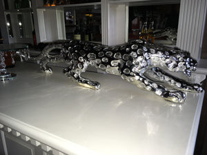 Silver Resin Jaguar