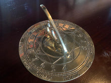 Load image into Gallery viewer, Solid Brass Sun Dial