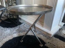 Load image into Gallery viewer, Designer Solid Nickel Side Table