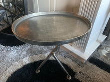Load image into Gallery viewer, Designer Solid Nickel Side Table