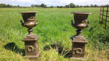 Load image into Gallery viewer, Cast Iron Urns (Pair)