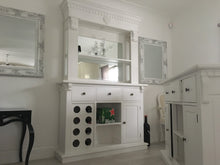 Load image into Gallery viewer, 1.5m White Home Bar - Front Counter &amp; Mirrored Back Bar (PRE ORDER NOW BACK IN STOCK 3 WEEKS)