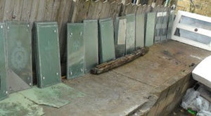 Original Etched Glass Church Windows